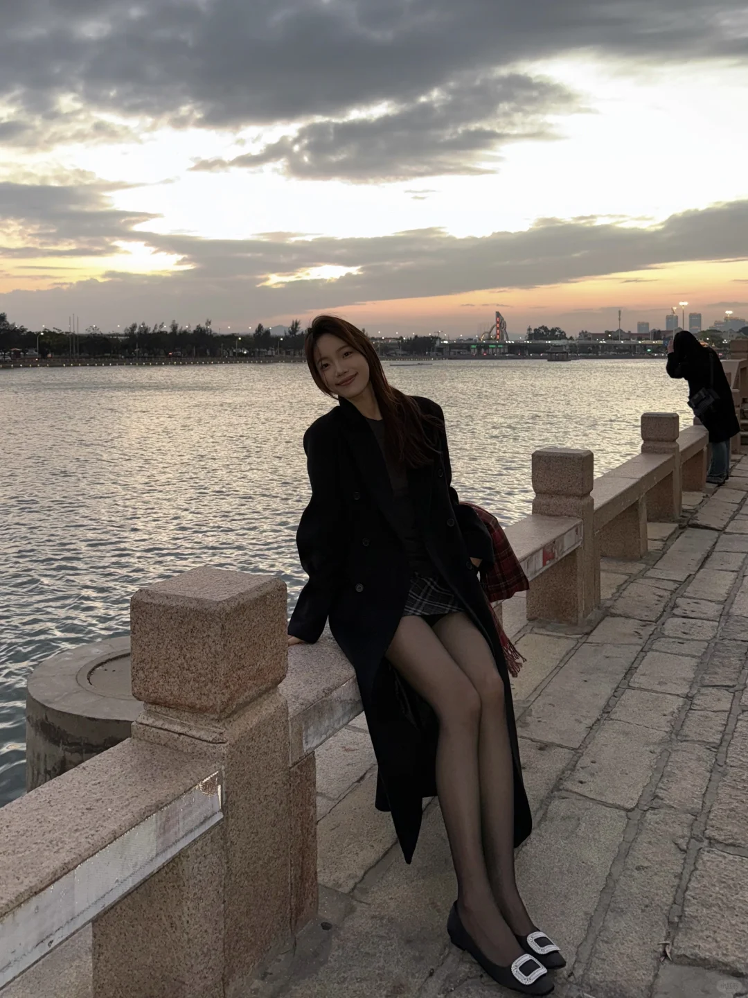 173 55 | 黑色大衣穿搭思路～