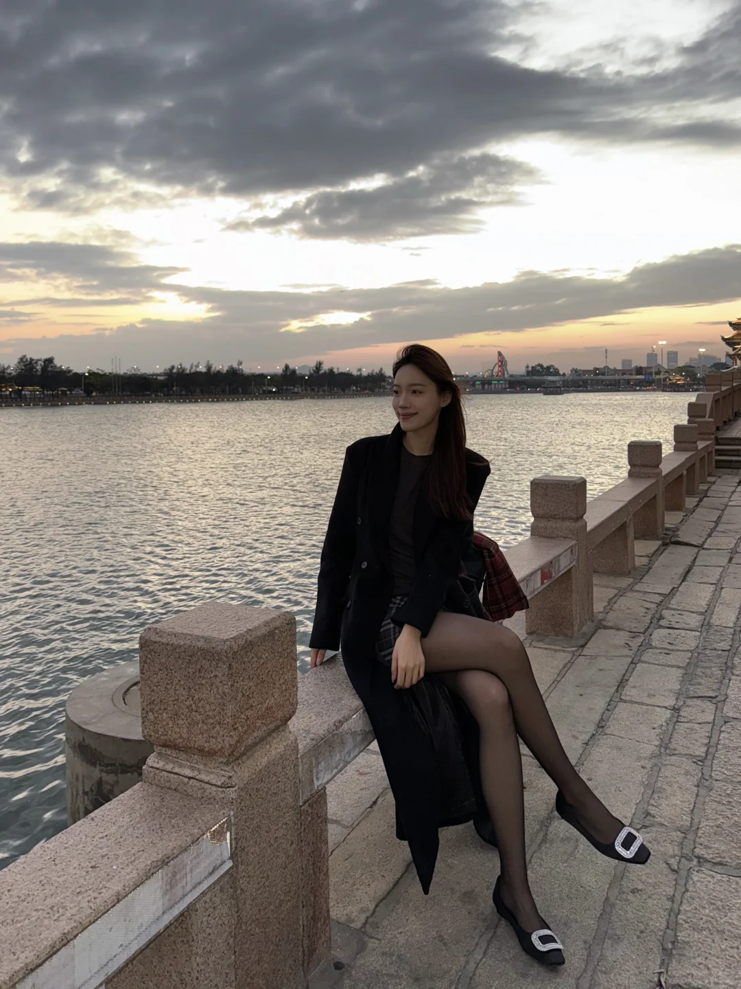 173 55 | 黑色大衣穿搭思路～