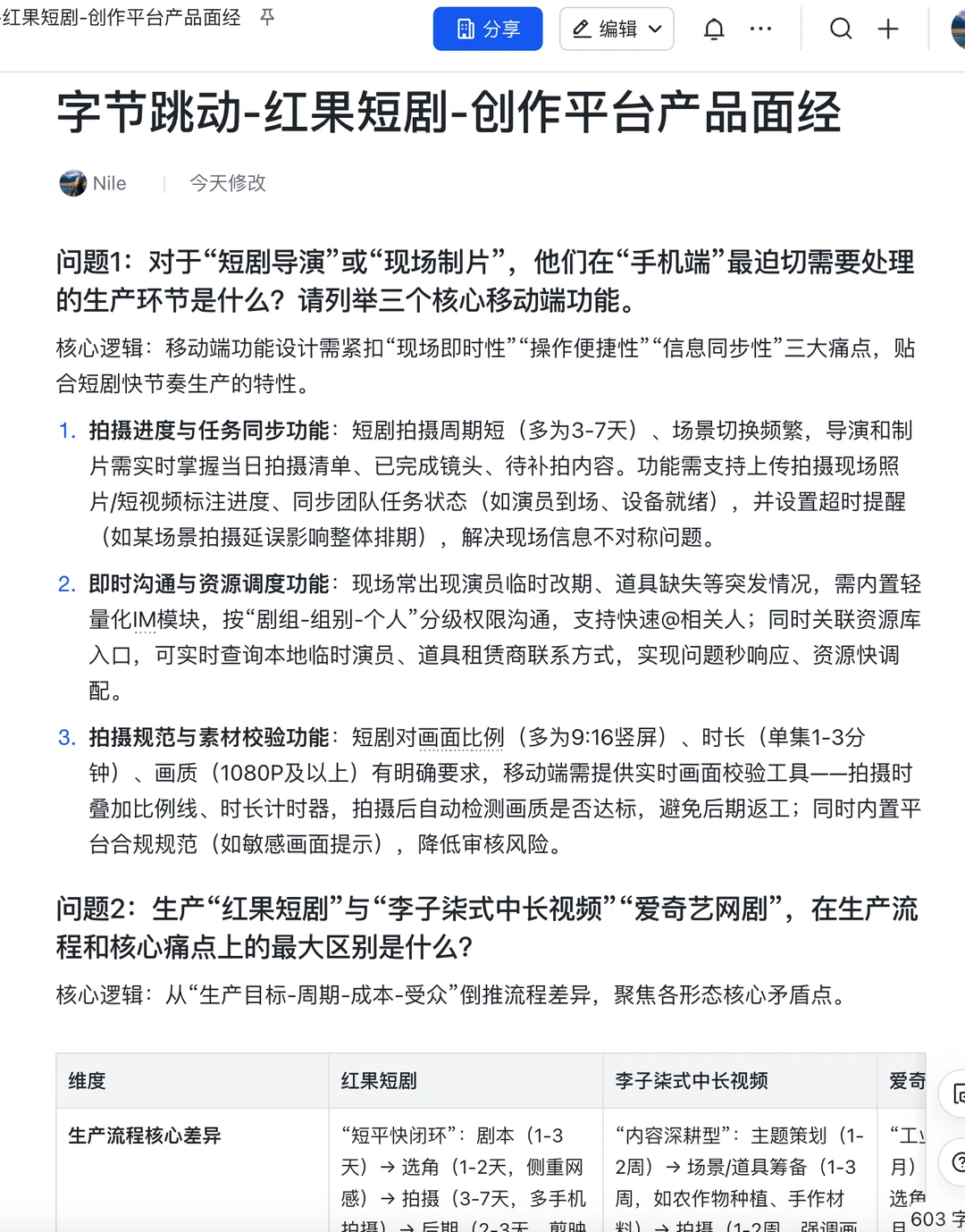 字节跳动红果短剧：创作平台产品运营岗