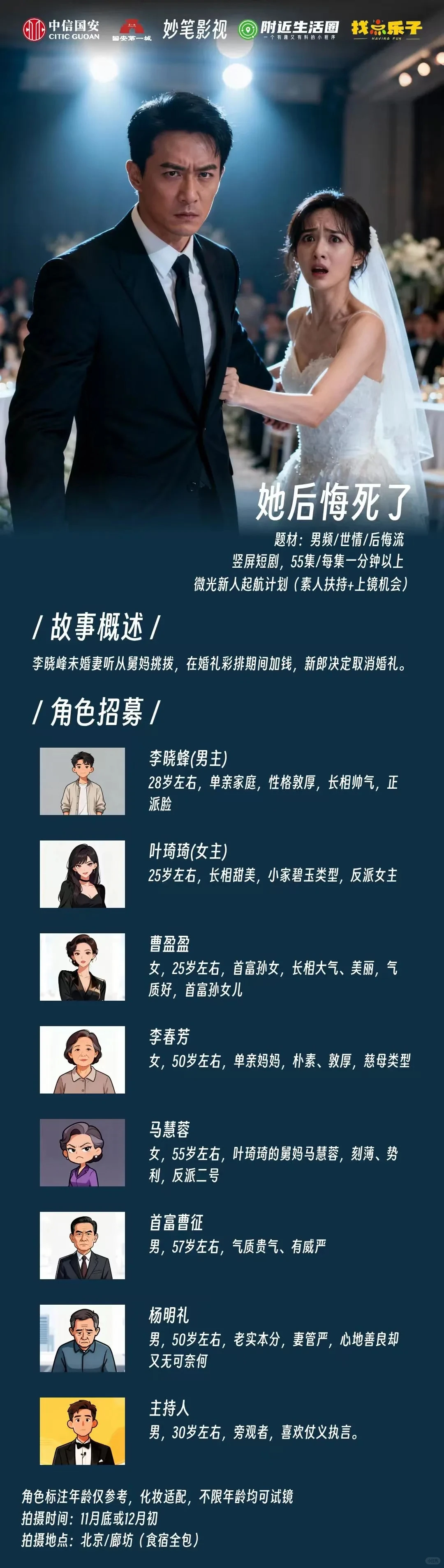 北京急招短剧演员