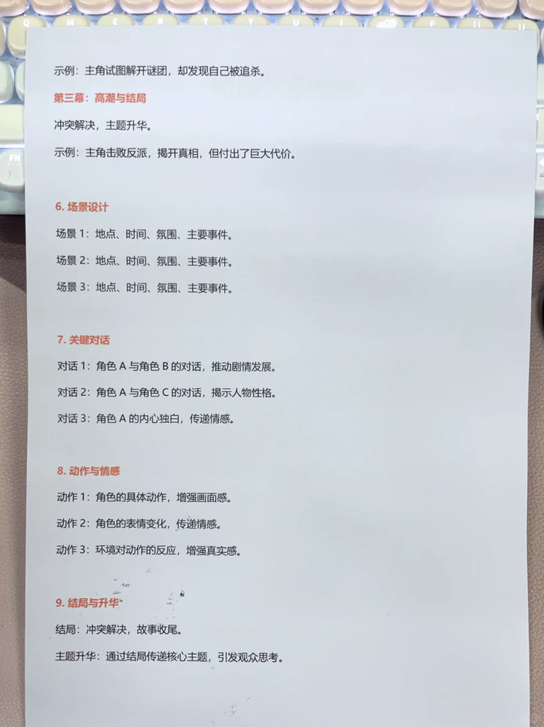 这才是编剧眼中的好大纲！过稿版！