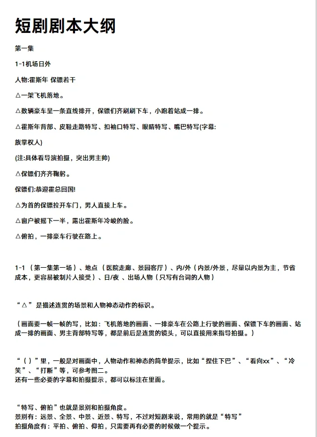 一本短剧剧本抵我三个月班的短剧模板长这样