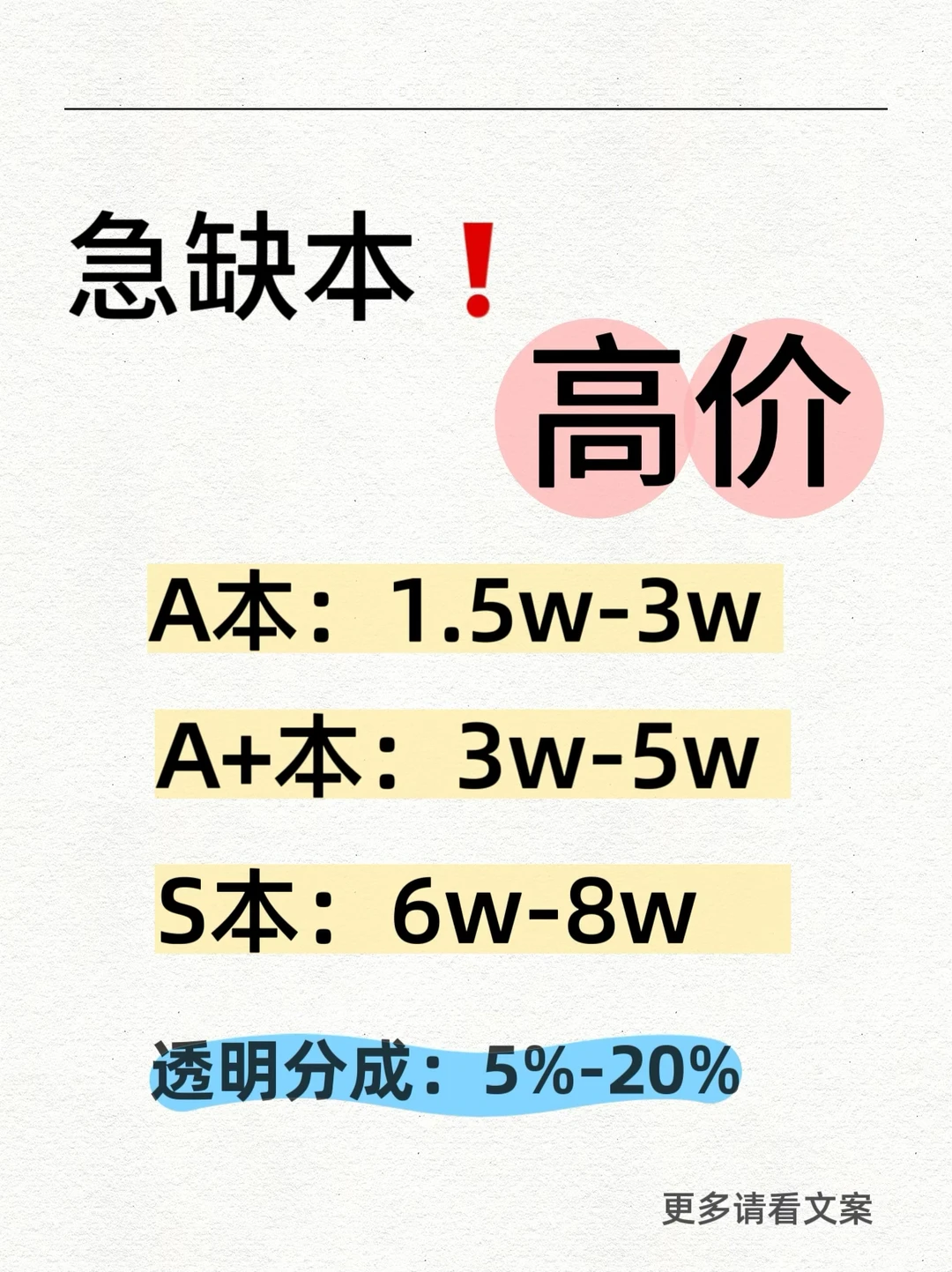 高价收短剧剧本‼️就差编编的本子啦🤩🤩