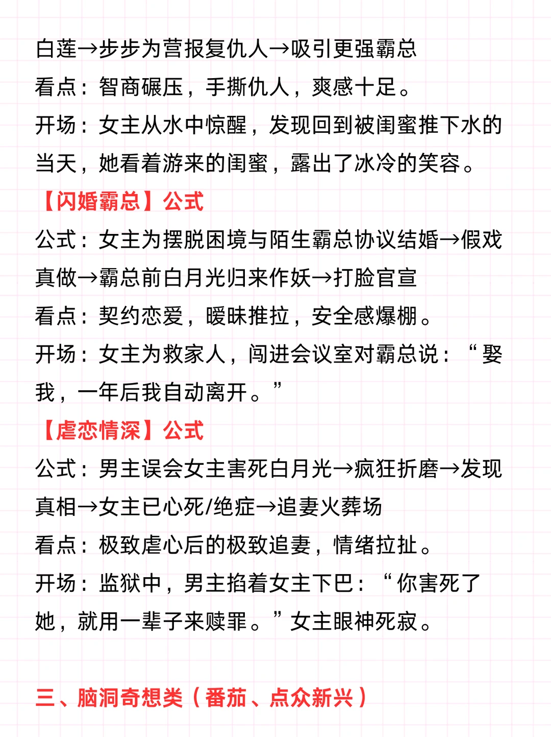 短剧剧本20个爆款题材公式
