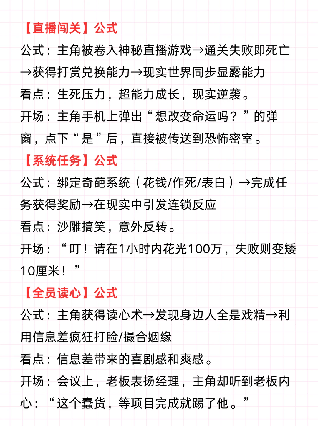 短剧剧本20个爆款题材公式