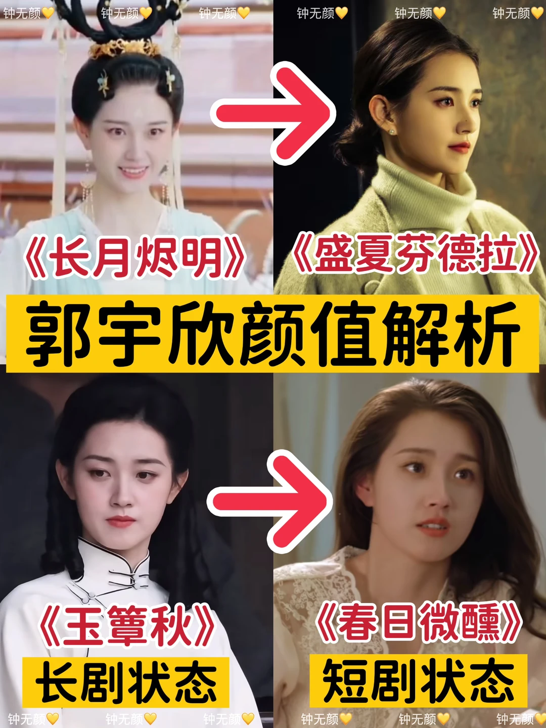 短剧圈第一初恋白月光⁉️郭宇欣风格解析‼️‼️