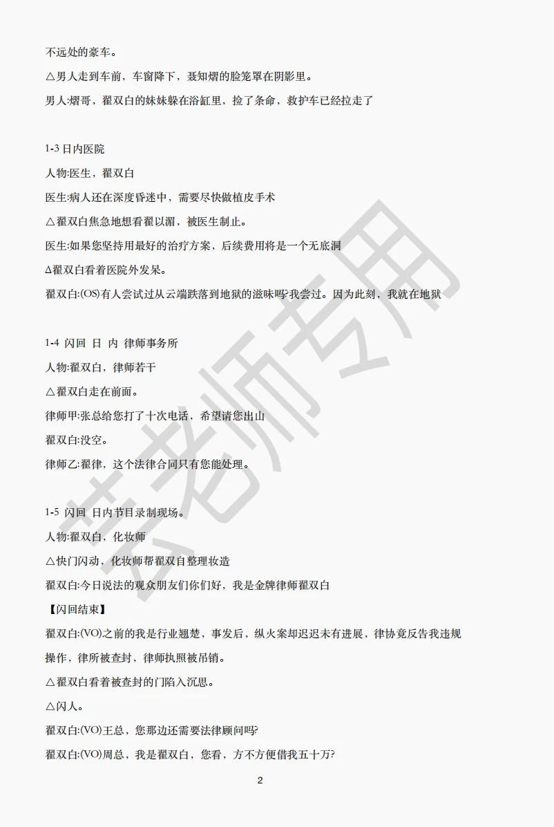 女频《声色犬马》短剧剧本