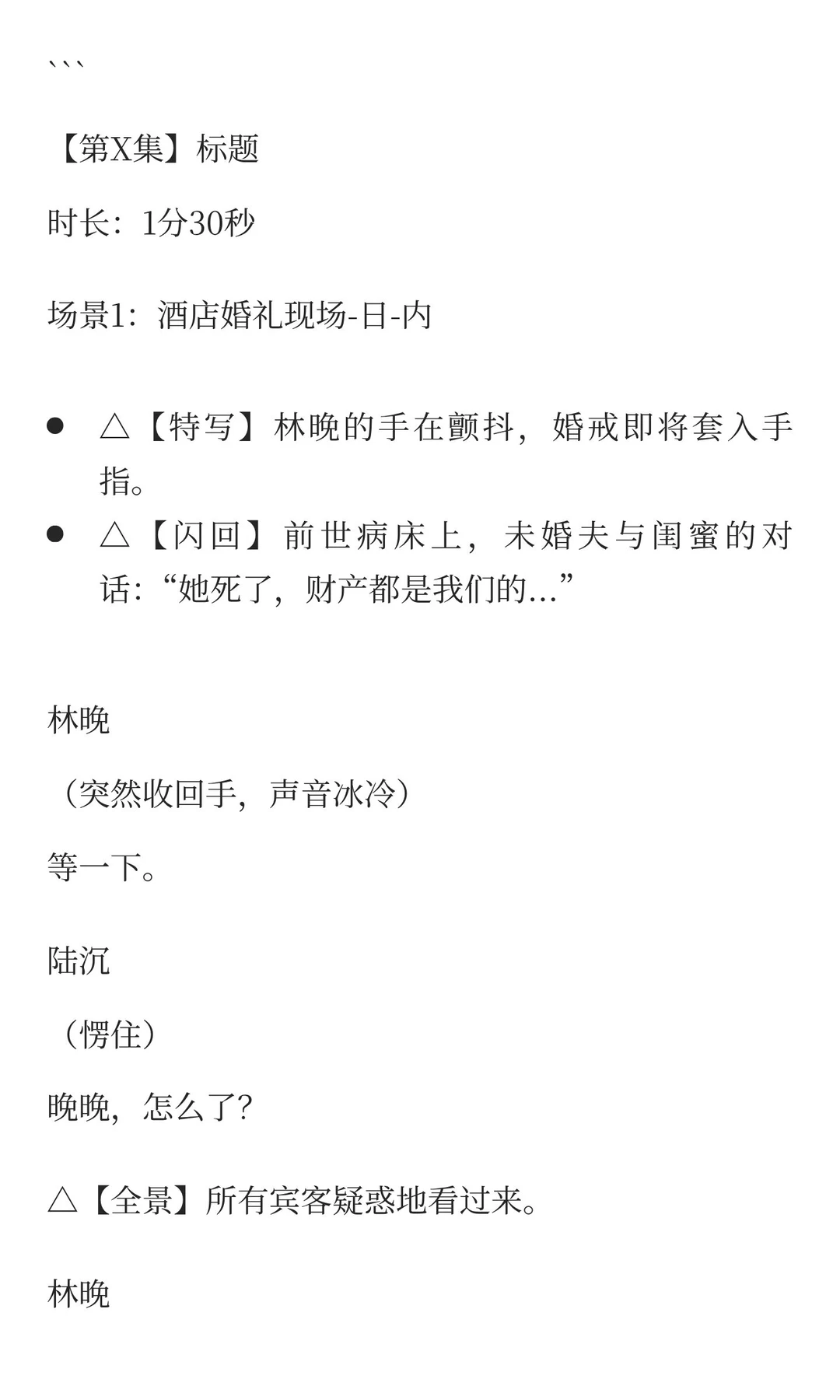 短剧项目投稿标准与文案模板（行业通用版）