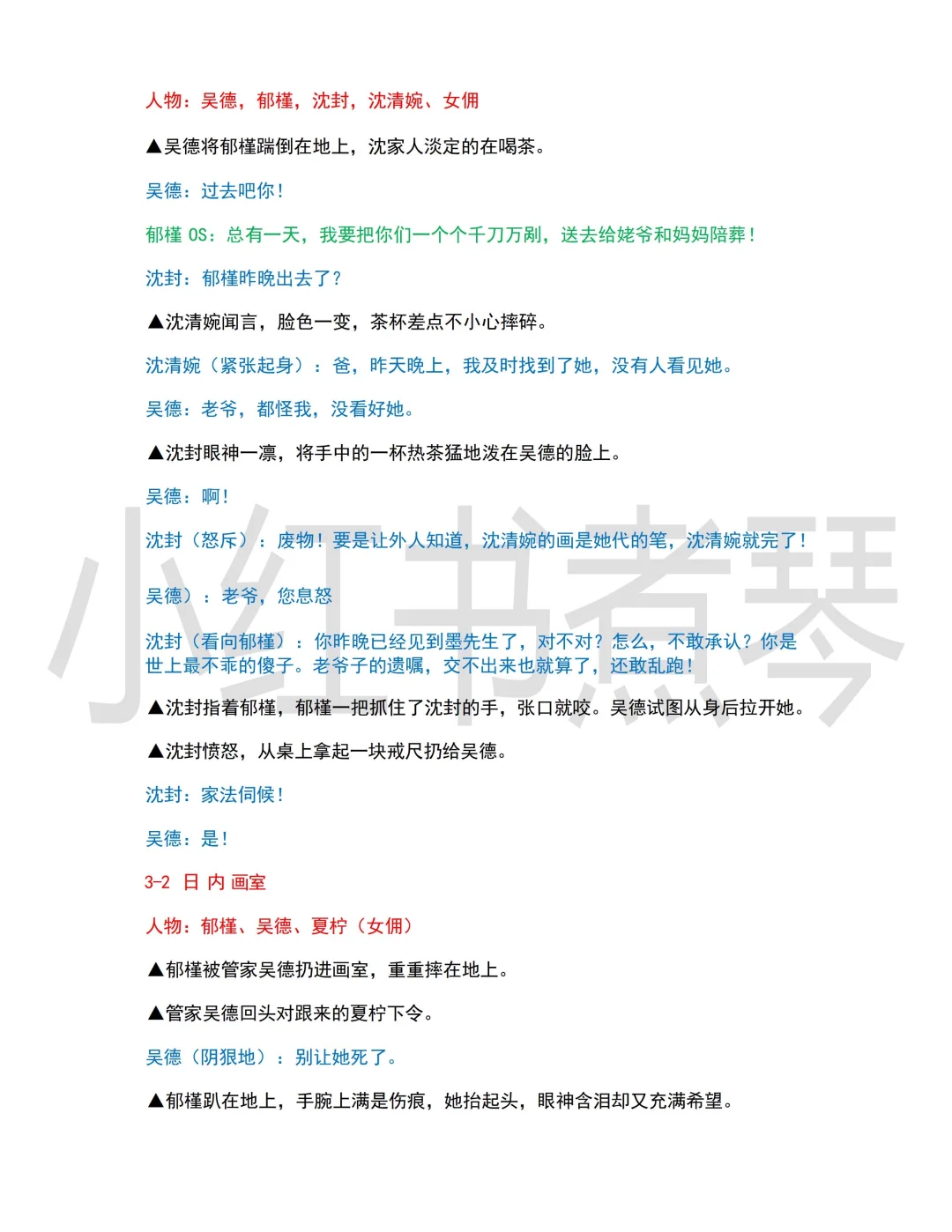 30亿短剧剧本《穿过荆棘拥抱你》是怎么写的？