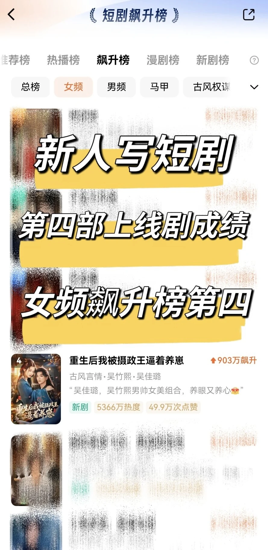 第四部短剧又爆了❗️新人编剧的我做对了什么