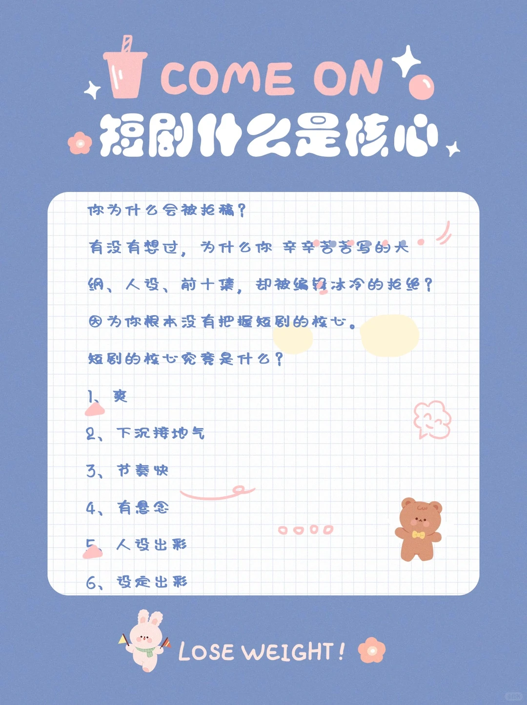 如何快速学习写短剧