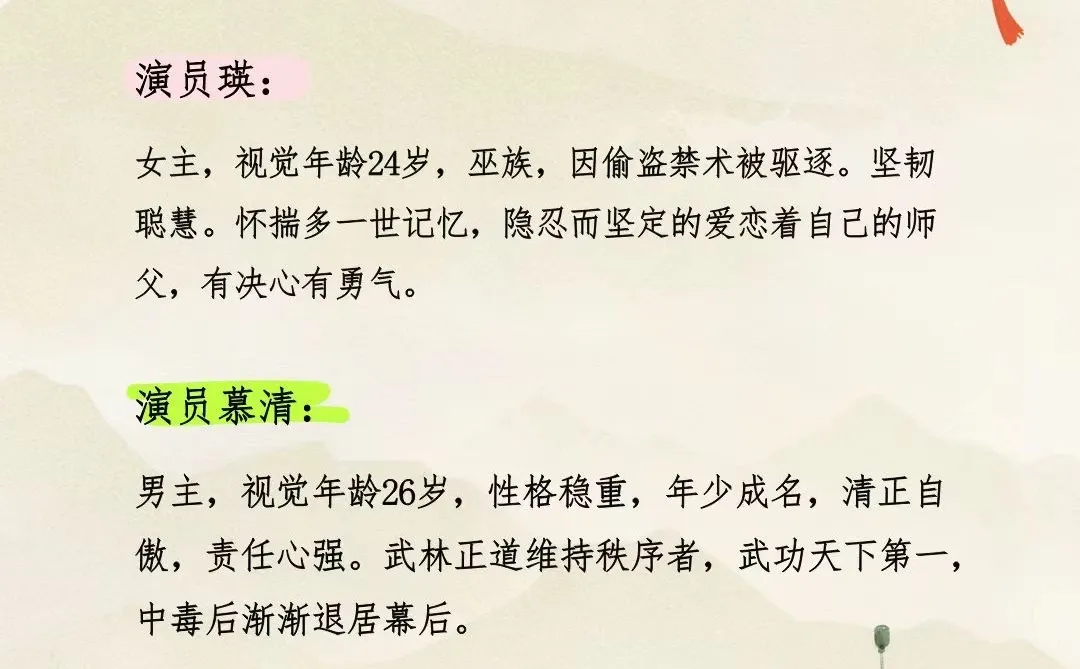 古风微短剧男女主招募🎬