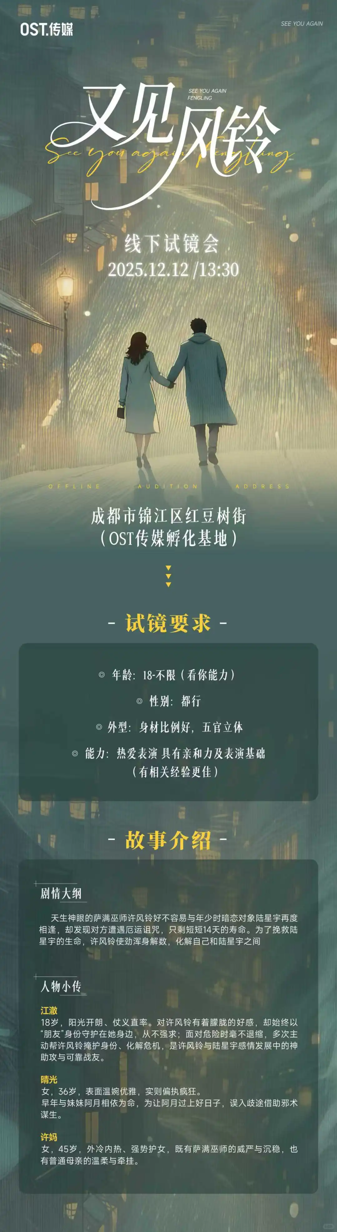 公司新项目来咯～感兴趣的短剧演员滴滴