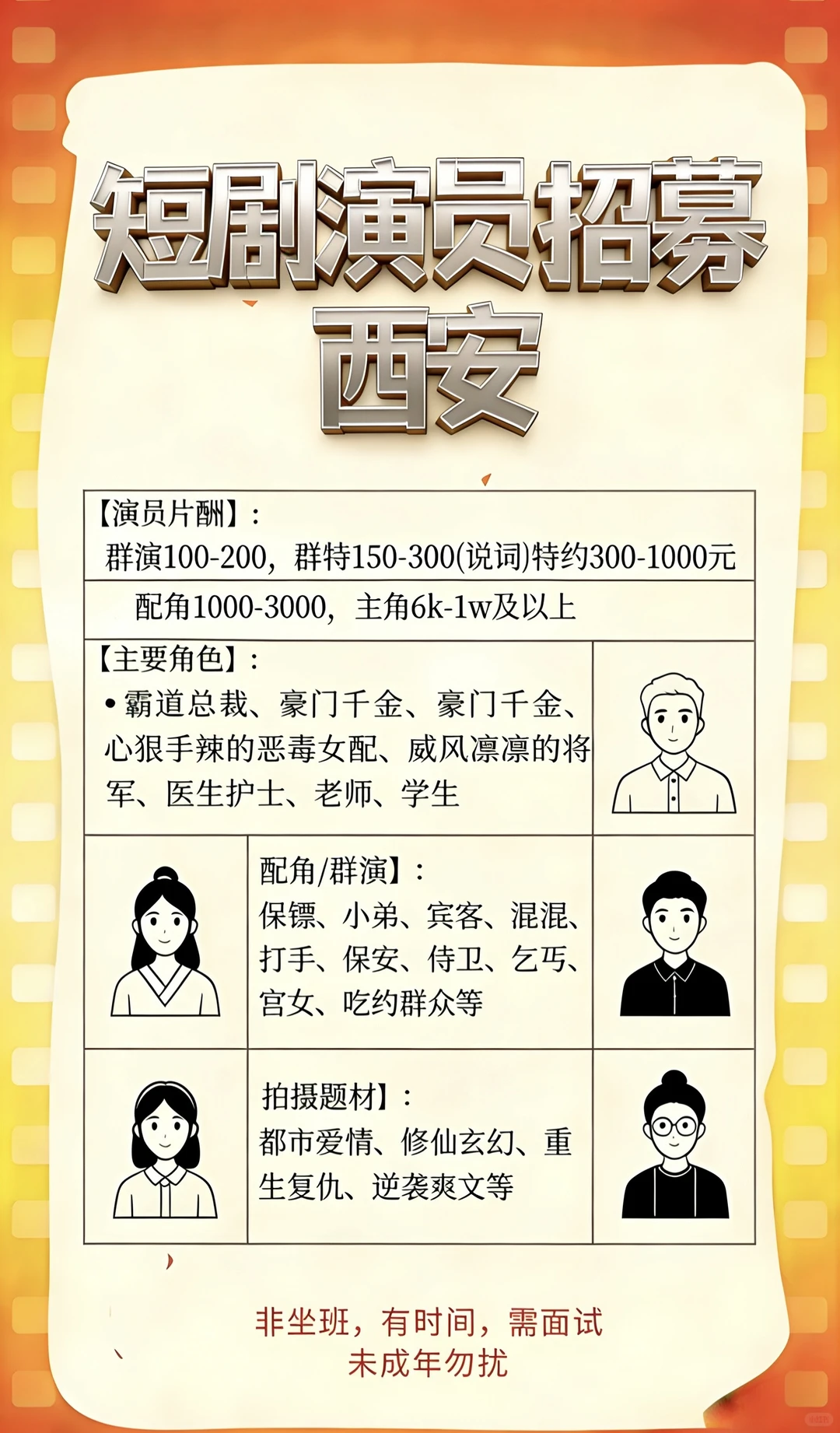 来找不一般的短剧演员吧❗️❗️