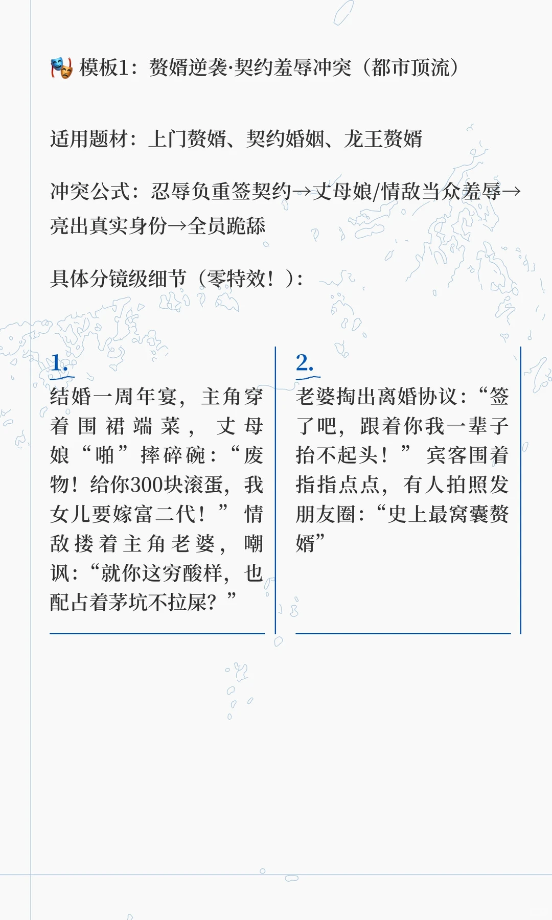 🔥男频短剧10个爆款冲突模板！