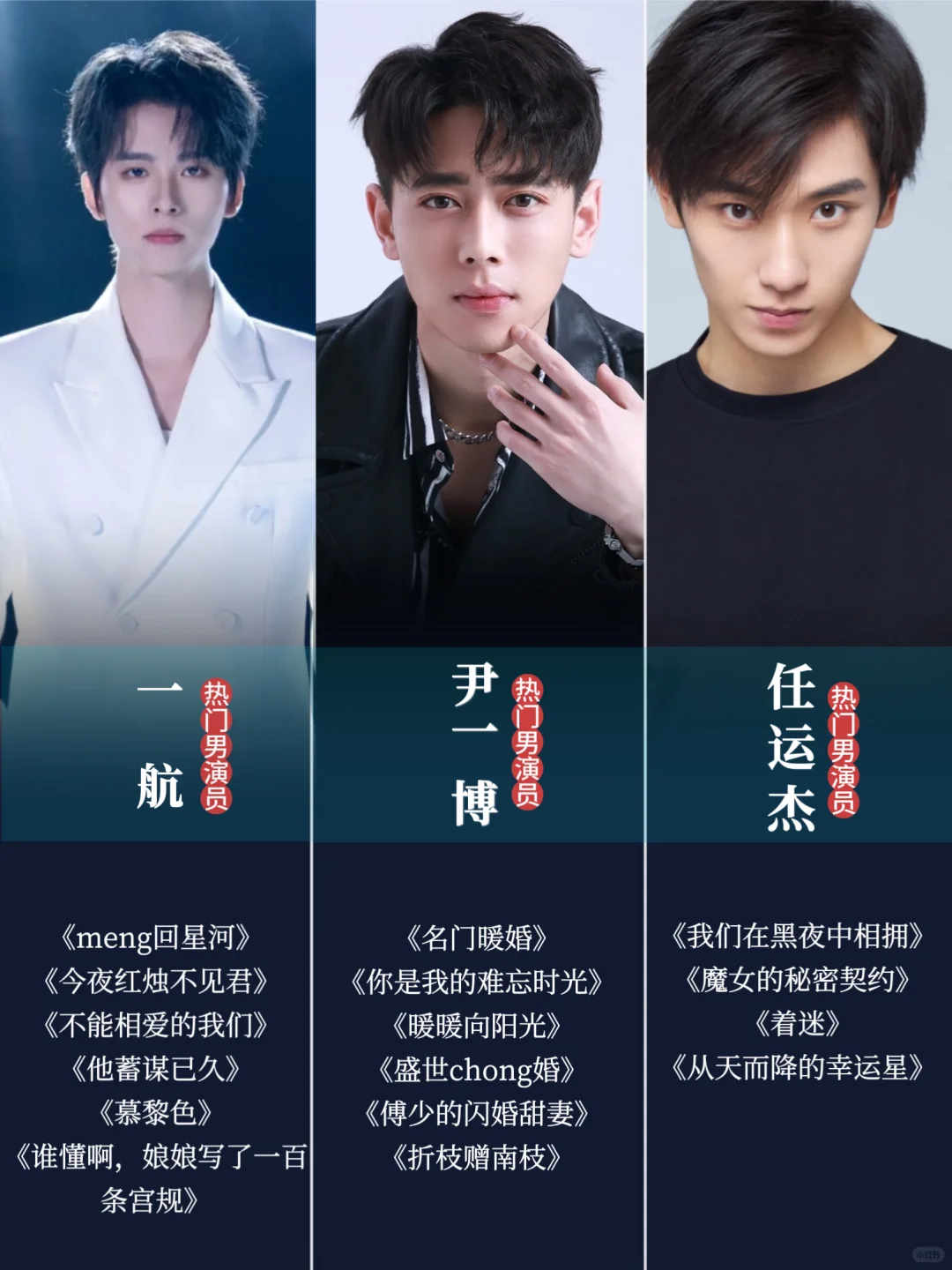 分享︱短剧男演员盘点（上）