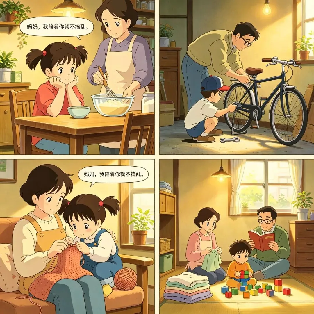 孩子如果有这4个表现,就说明是真的很爱你、爱你~