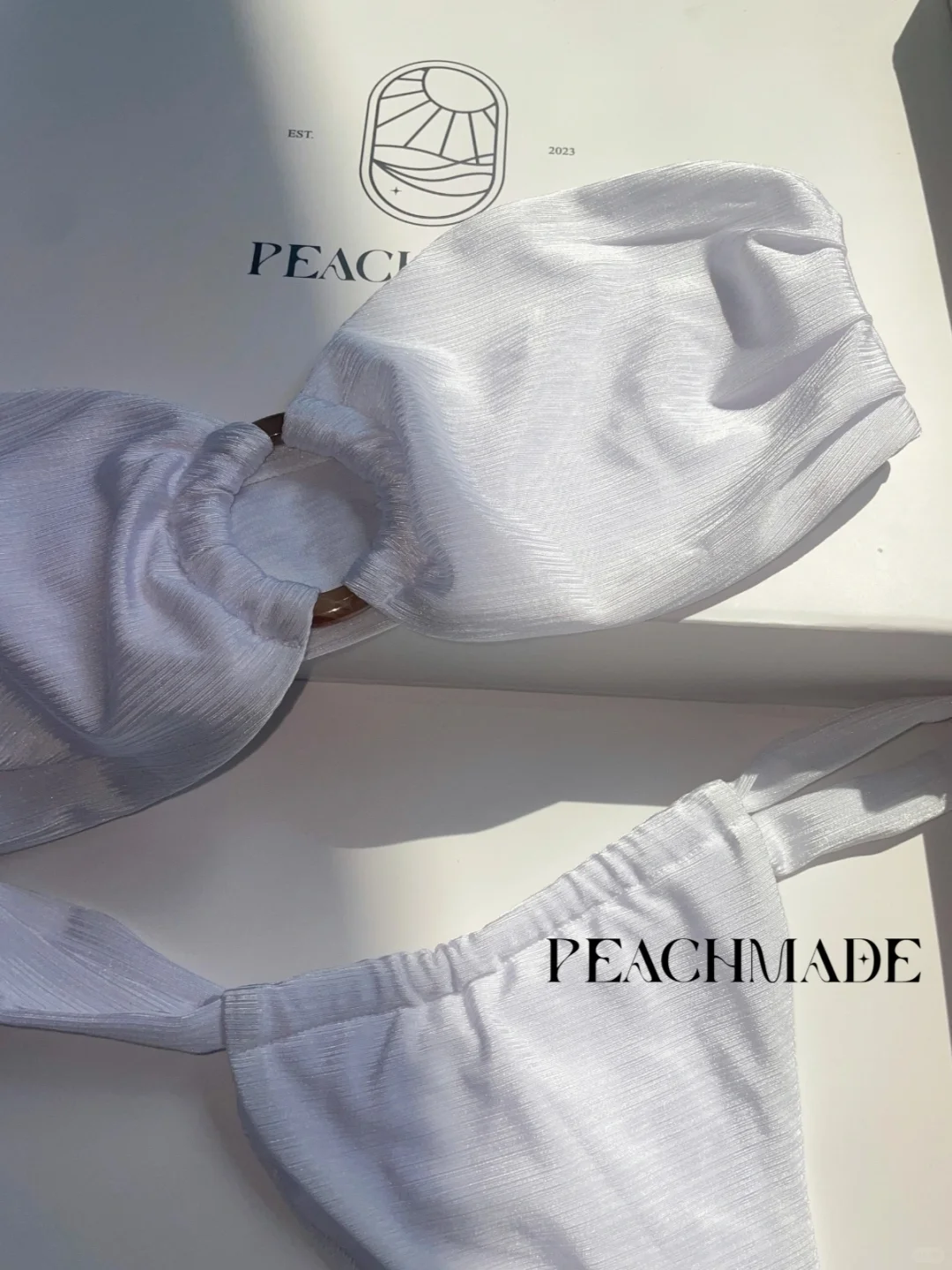 PEACHMADE SWIM当午后阳光邂逅白色比基尼
