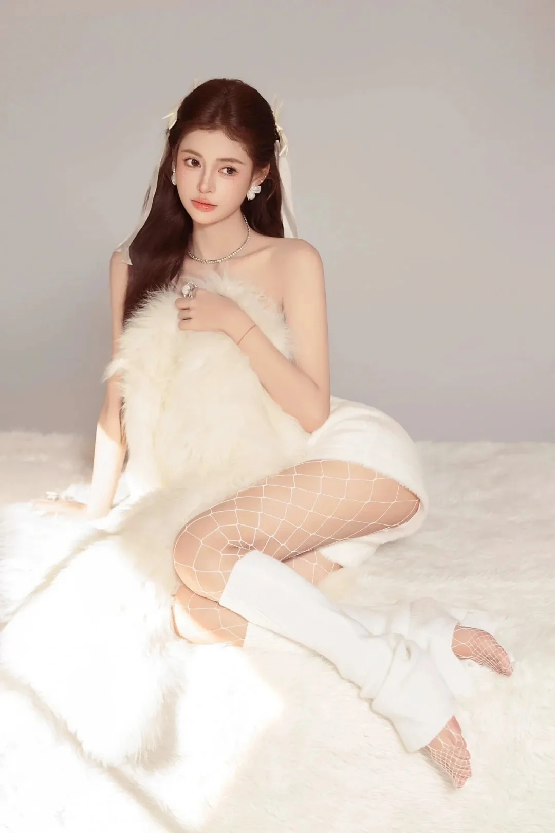 美女白丝性感纯欲风写真，爱了！