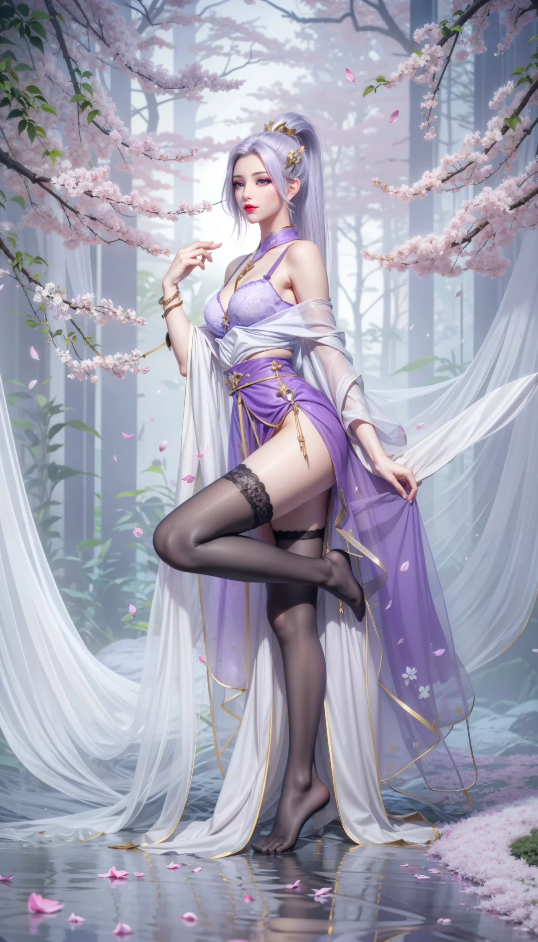 黑丝大美女韩月来了