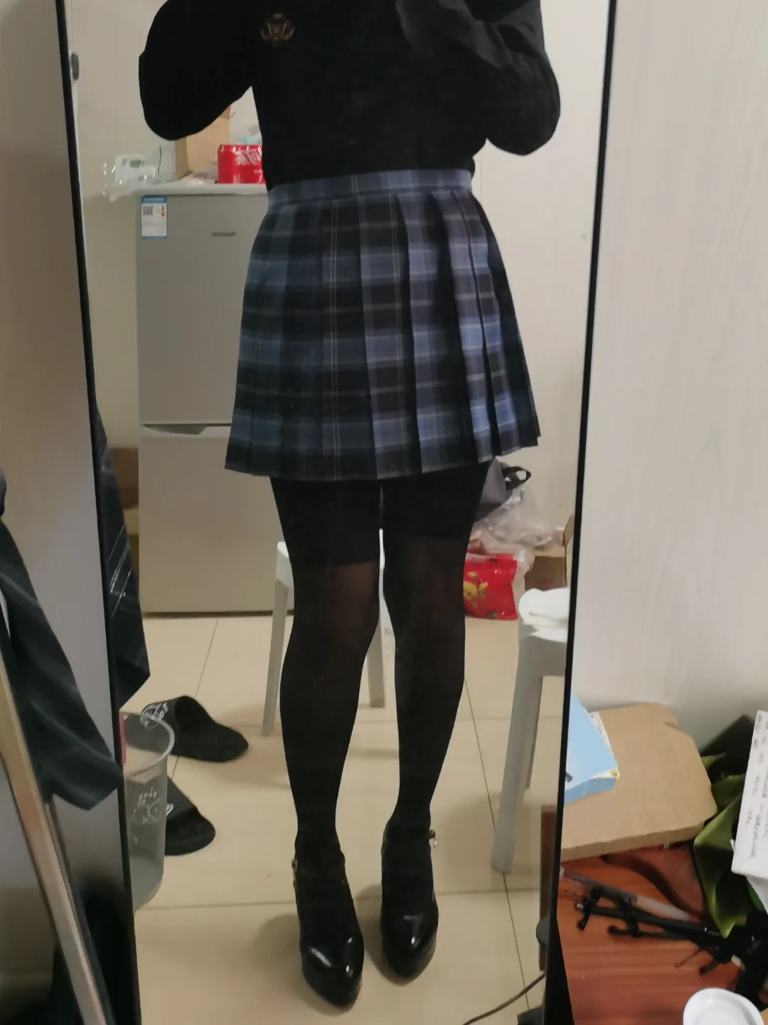 1米85的长腿 从不修图（）