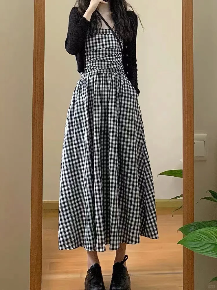夏季新款👗法式格子套装✨