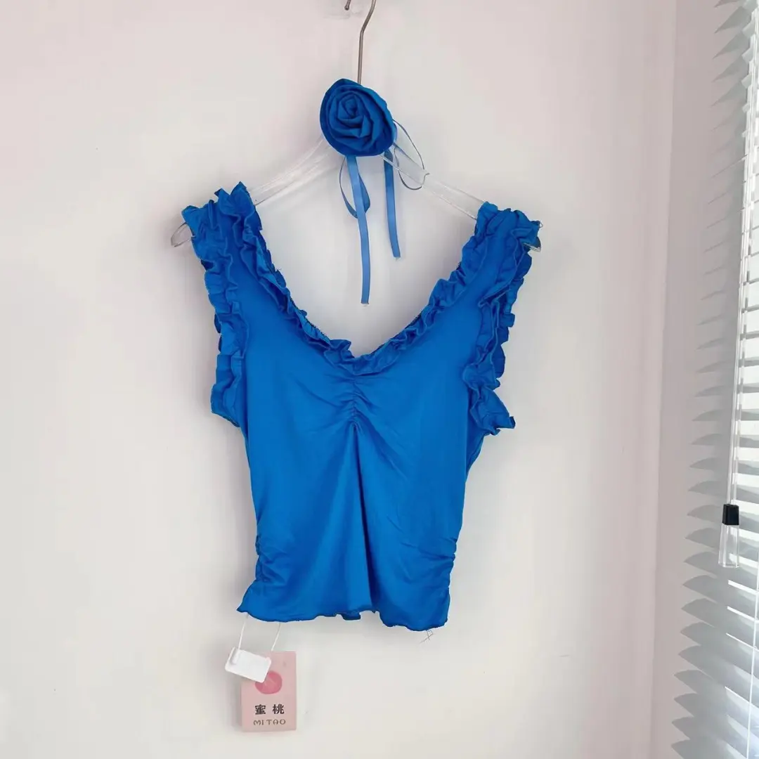 55💰拿下 DULA好好家 辣妹性感蓝色吊带