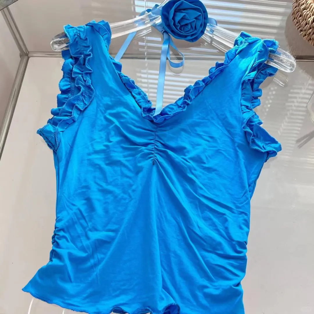 55💰拿下 DULA好好家 辣妹性感蓝色吊带