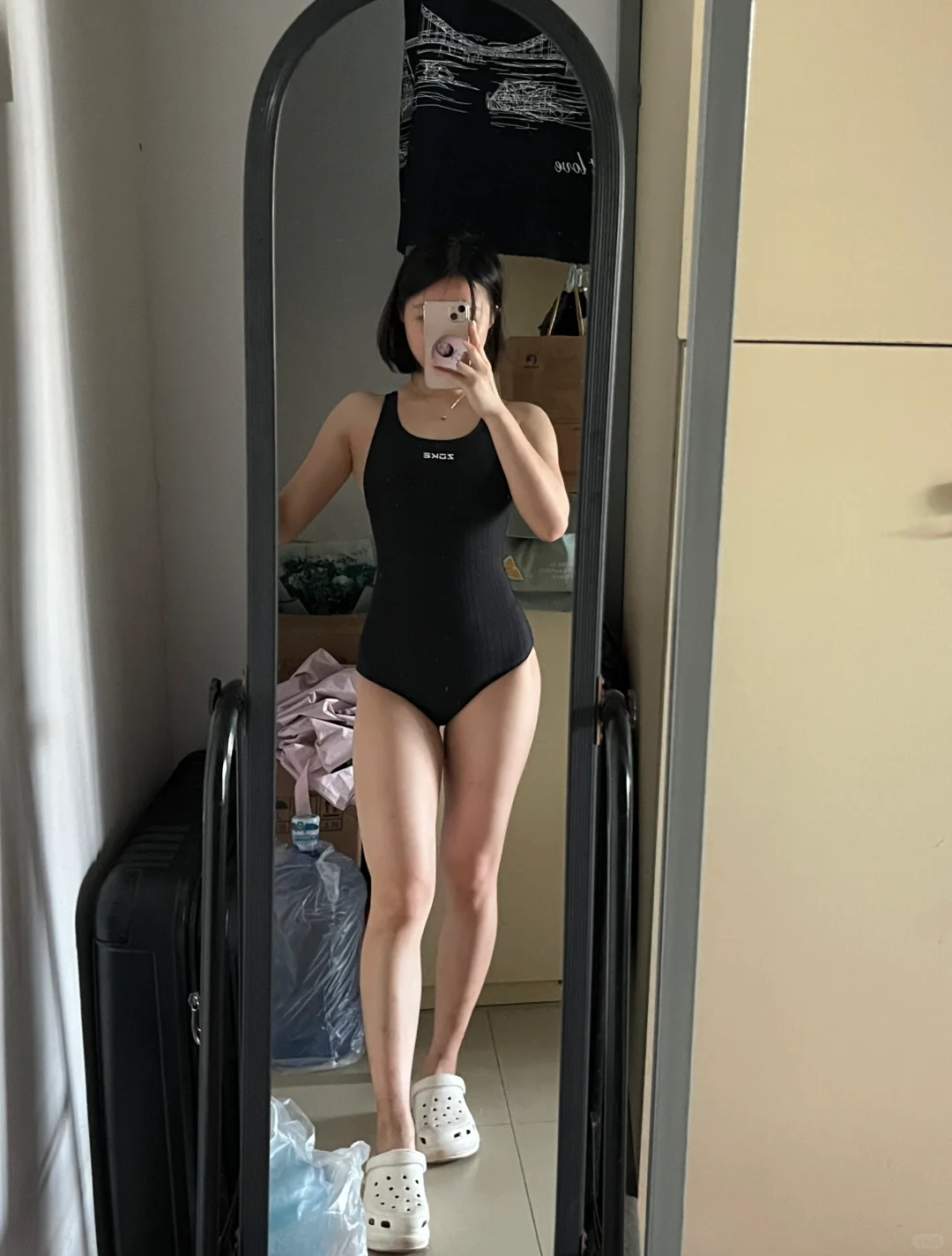 去游泳啦|107斤穿上泳衣的样子