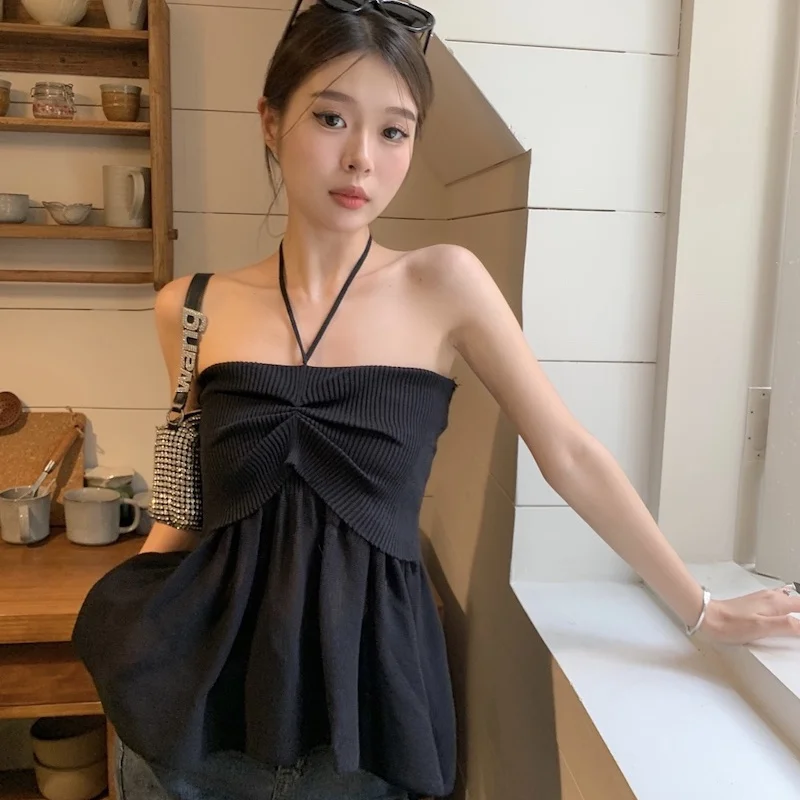 🖤性感气质必备🎀挂脖吊带背心