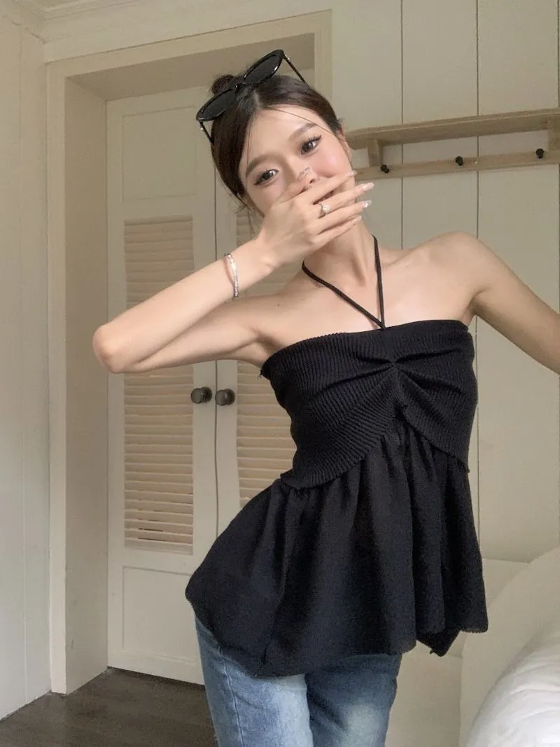🖤性感气质必备🎀挂脖吊带背心