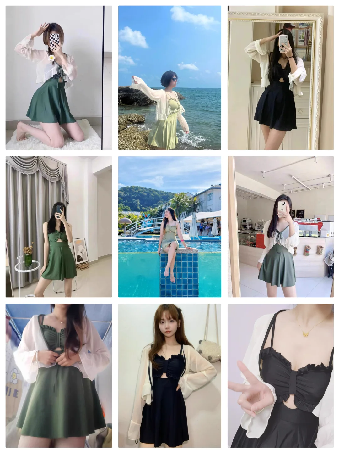 夏日海边必备👙连体泳衣推荐，拍照上镜~