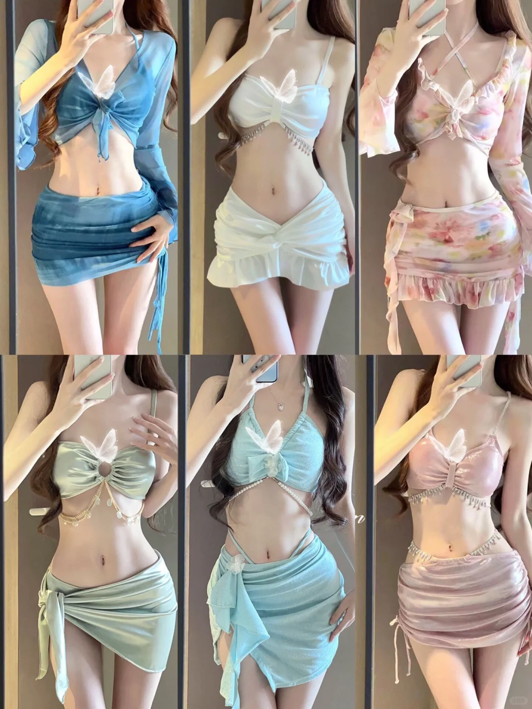 这期的比基尼好显身材呀～甜辣风纯欲泳衣💜