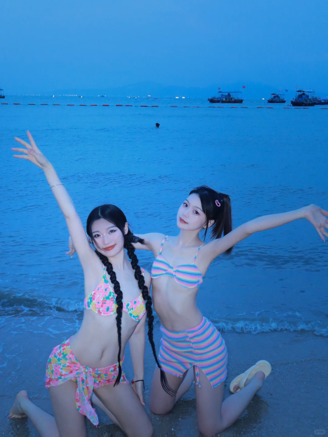 168 45kg _海边穿这套泳衣尊嘟超级好看的