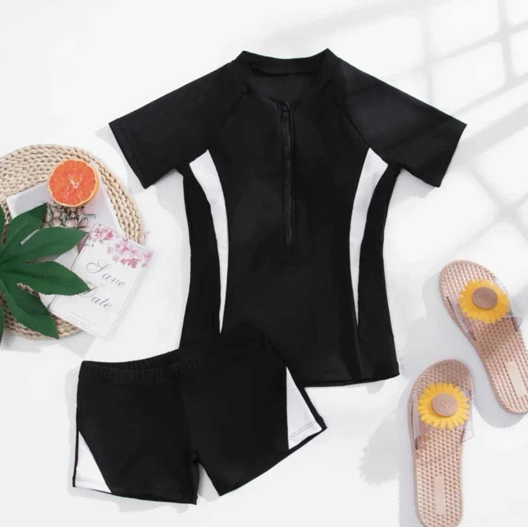 种草一款儿童泳衣‼️女童分体泳衣中大童