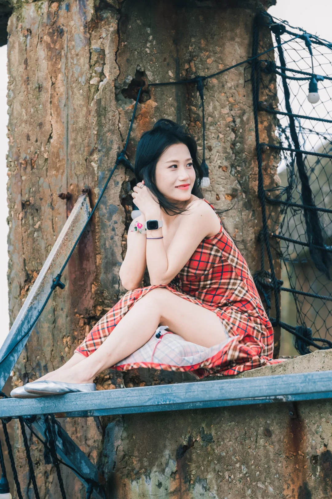 汕尾古堡碉楼真的很多美女