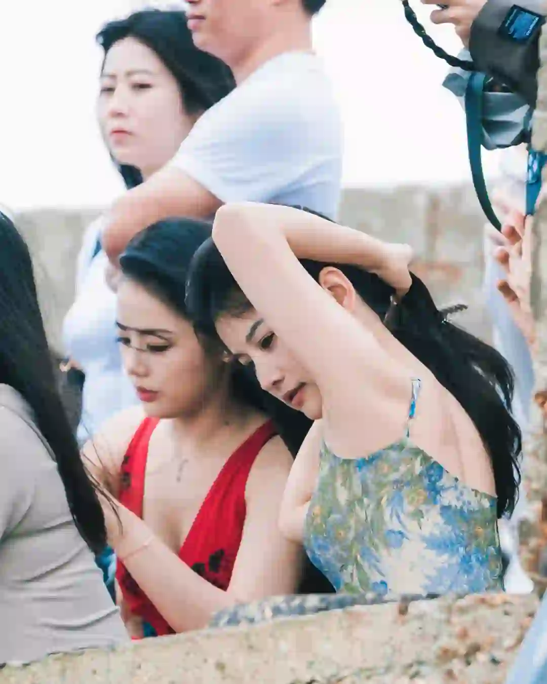 汕尾古堡碉楼真的很多美女