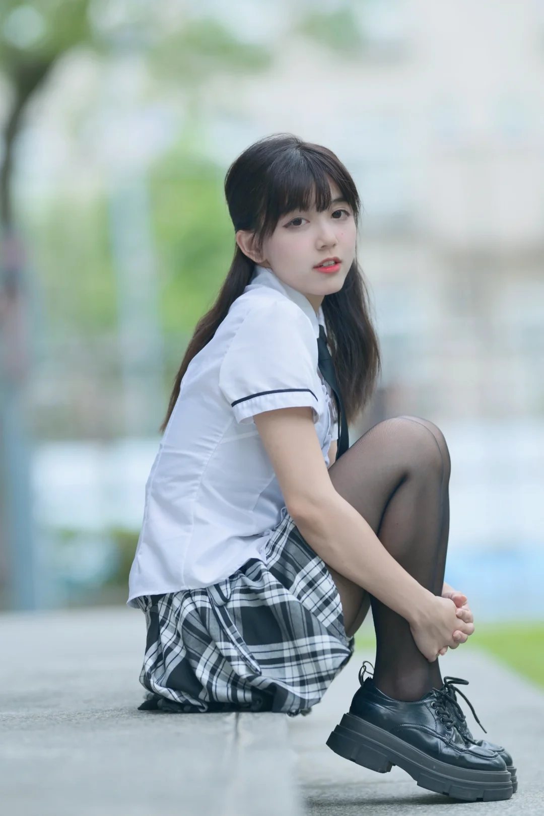 制服黑絲襪美女