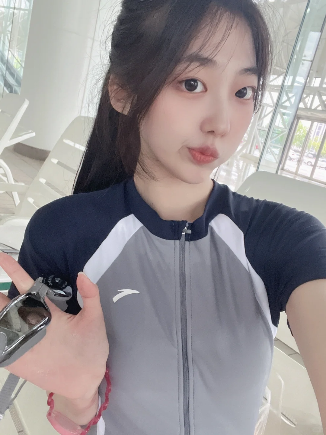 报告‼️我先入夏🐋游泳必备🩱安踏小蛮腰泳衣