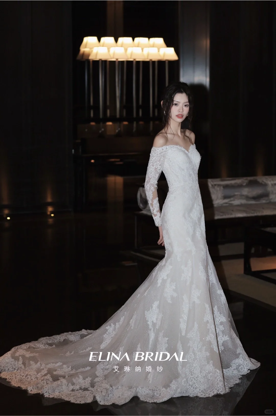 镇江婚纱|仙女都是无法拒绝蕾丝鱼尾婚纱吧