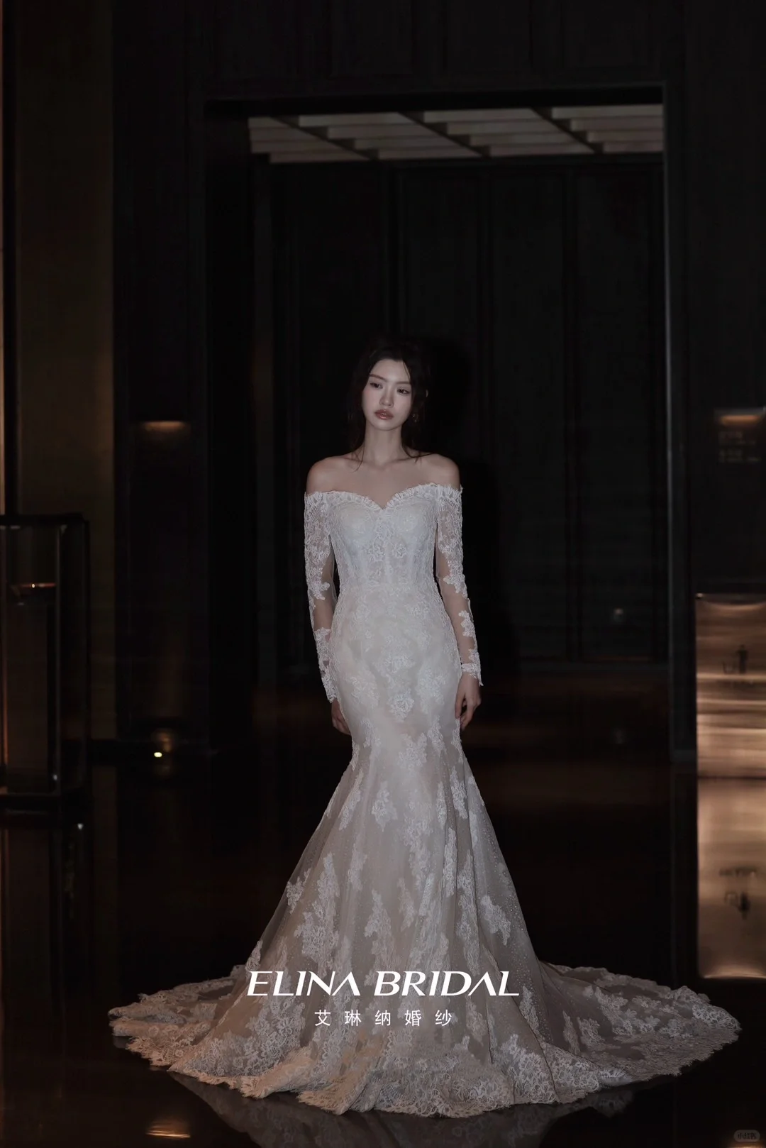 镇江婚纱|仙女都是无法拒绝蕾丝鱼尾婚纱吧