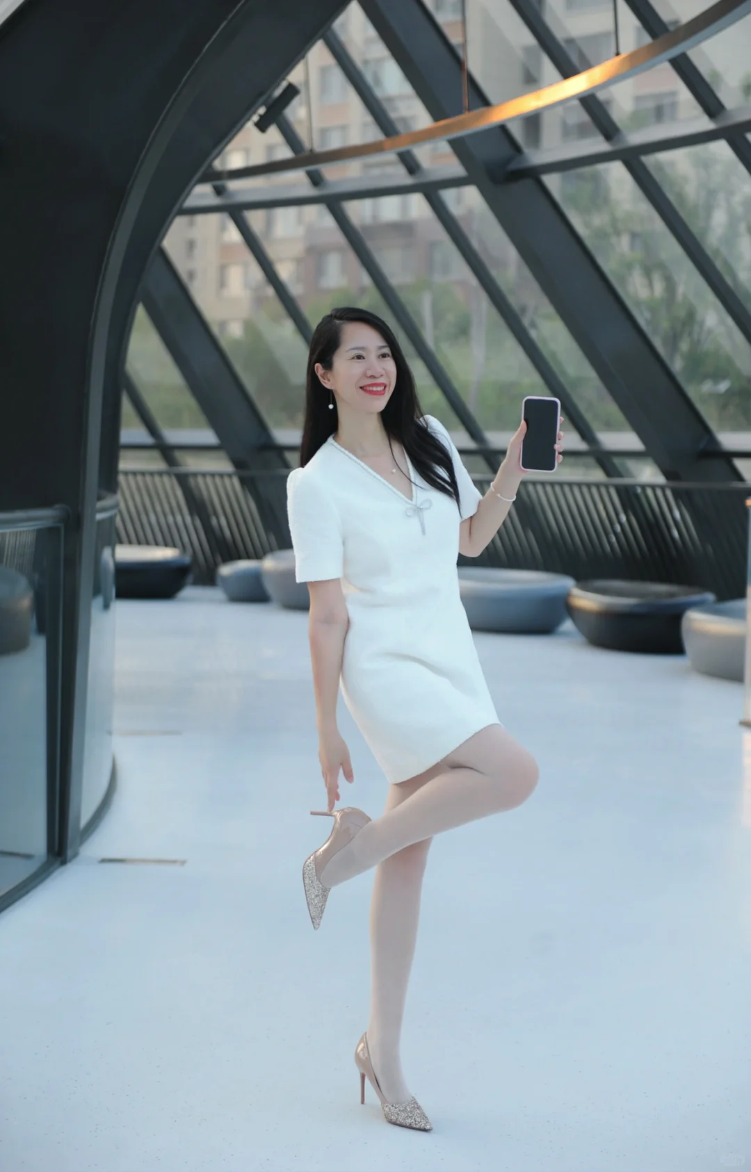 挑战100天丝袜穿搭(21)|纯欲还得是白丝🤍