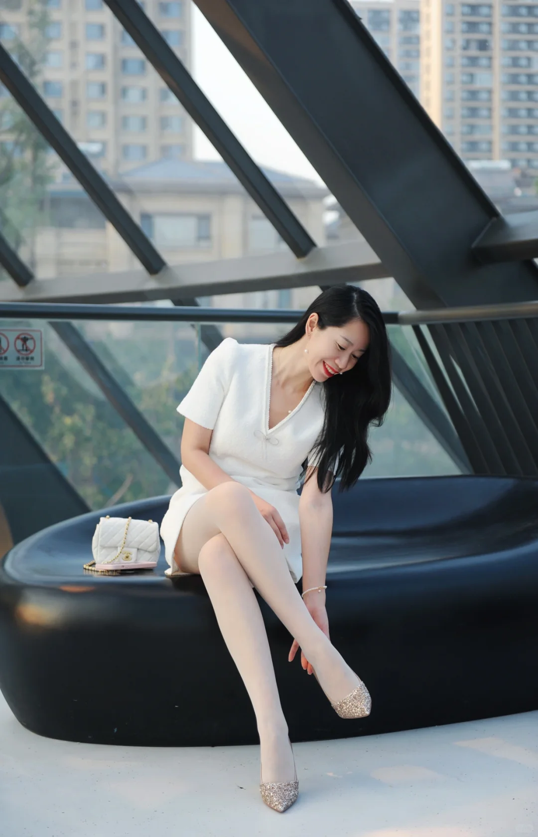 挑战100天丝袜穿搭(21)|纯欲还得是白丝🤍