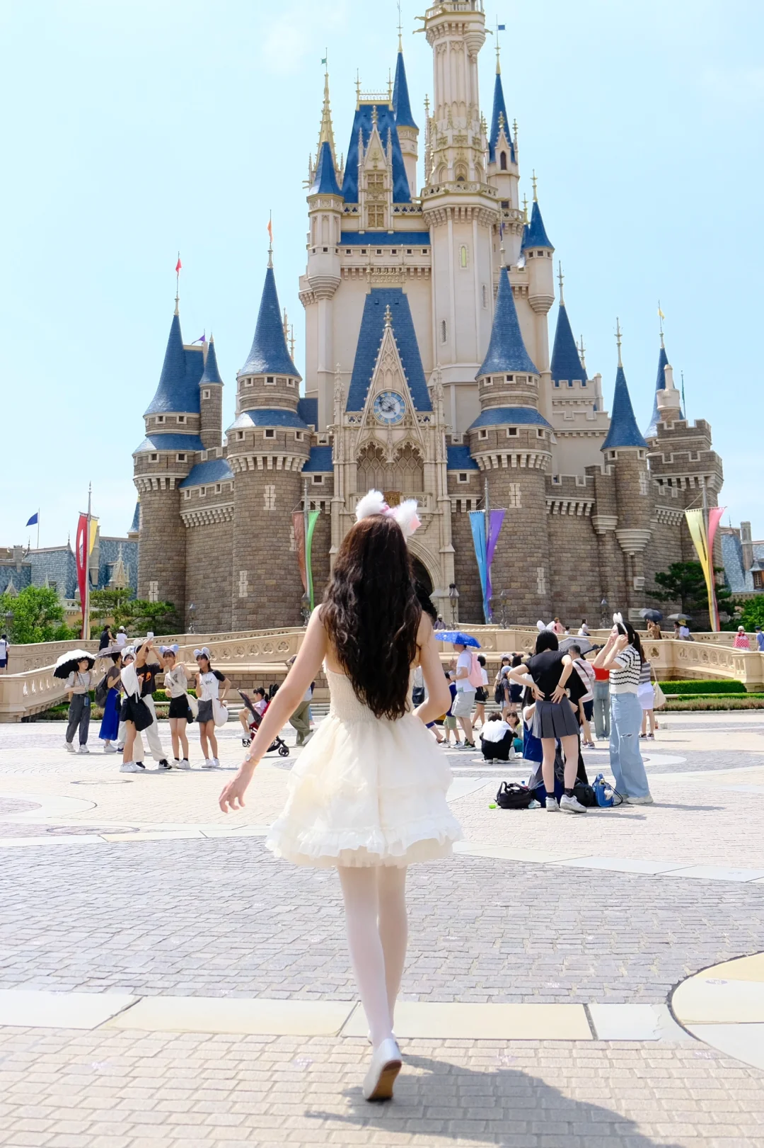 东京迪士尼穿搭!Lolita白丝穿搭分享~