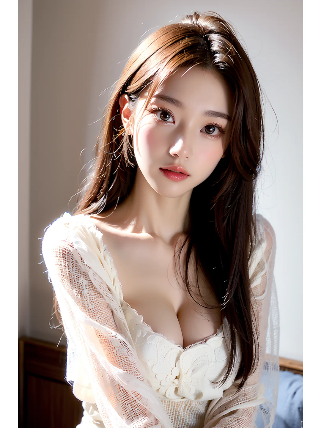 白色透视裙，夏日里的性感小秘密👗💋