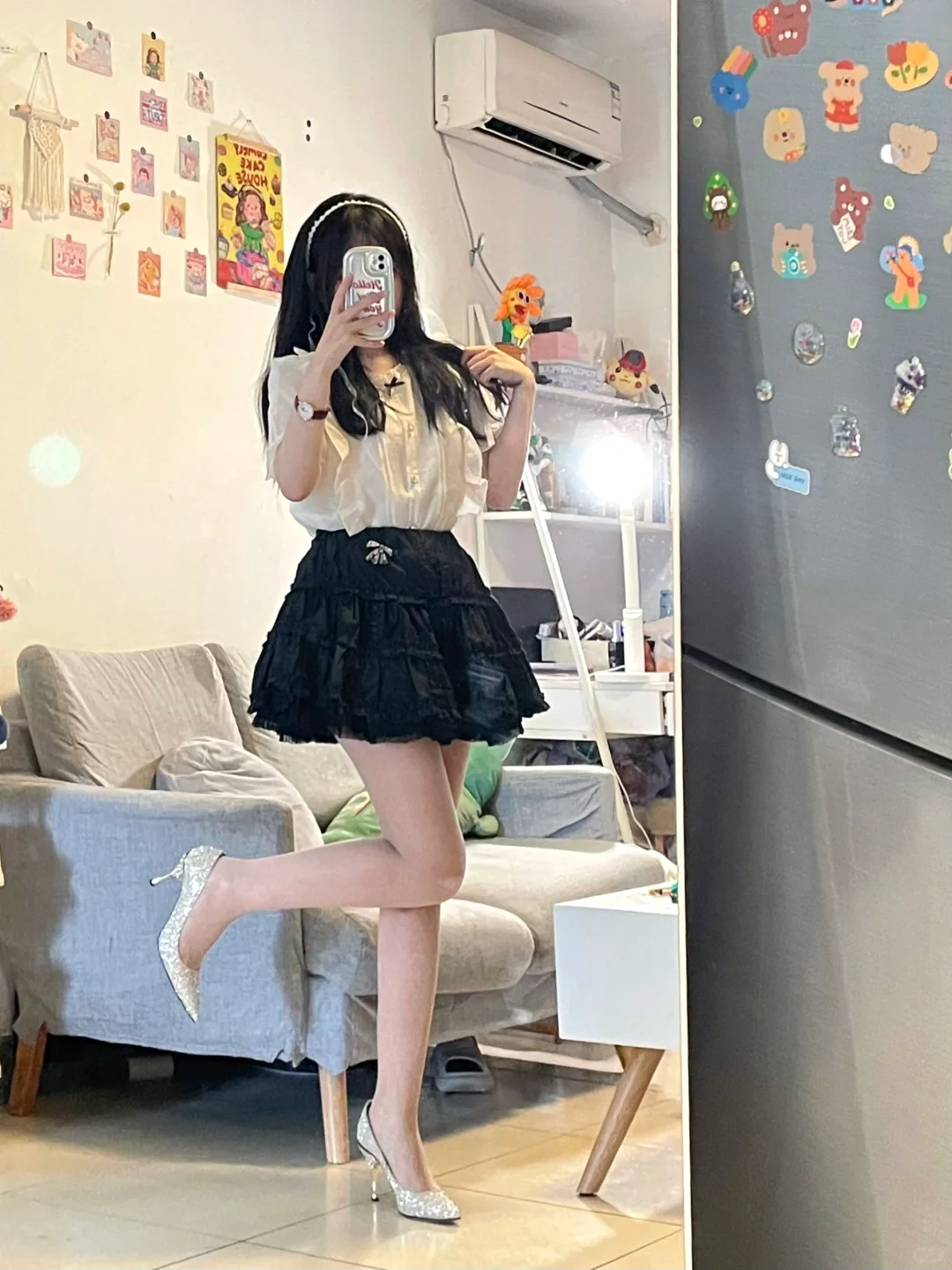 谁说甜妹不会穿高跟鞋 •°o.O