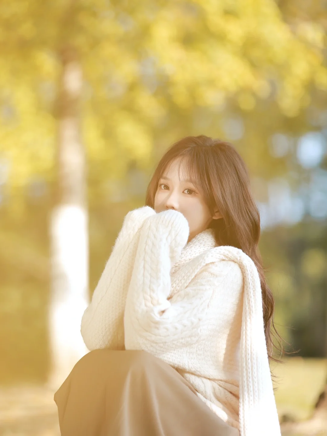秋天的银杏这样拍太有氛围感了 🍂