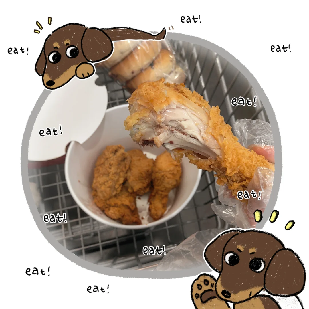 🏊🏼‍♀️和🍗最搭