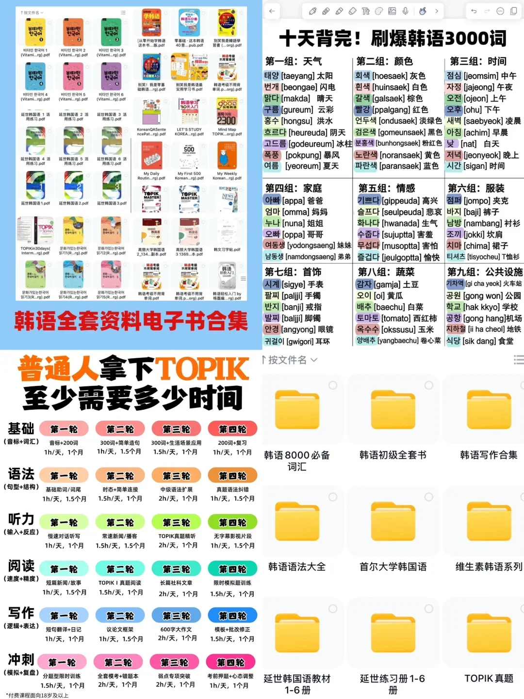 韩语er的福利来啦！超绝韩语电子书资料合集