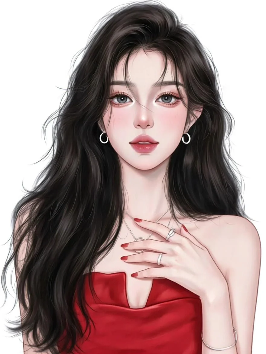 女孩头像～御姐头像 气质女王红